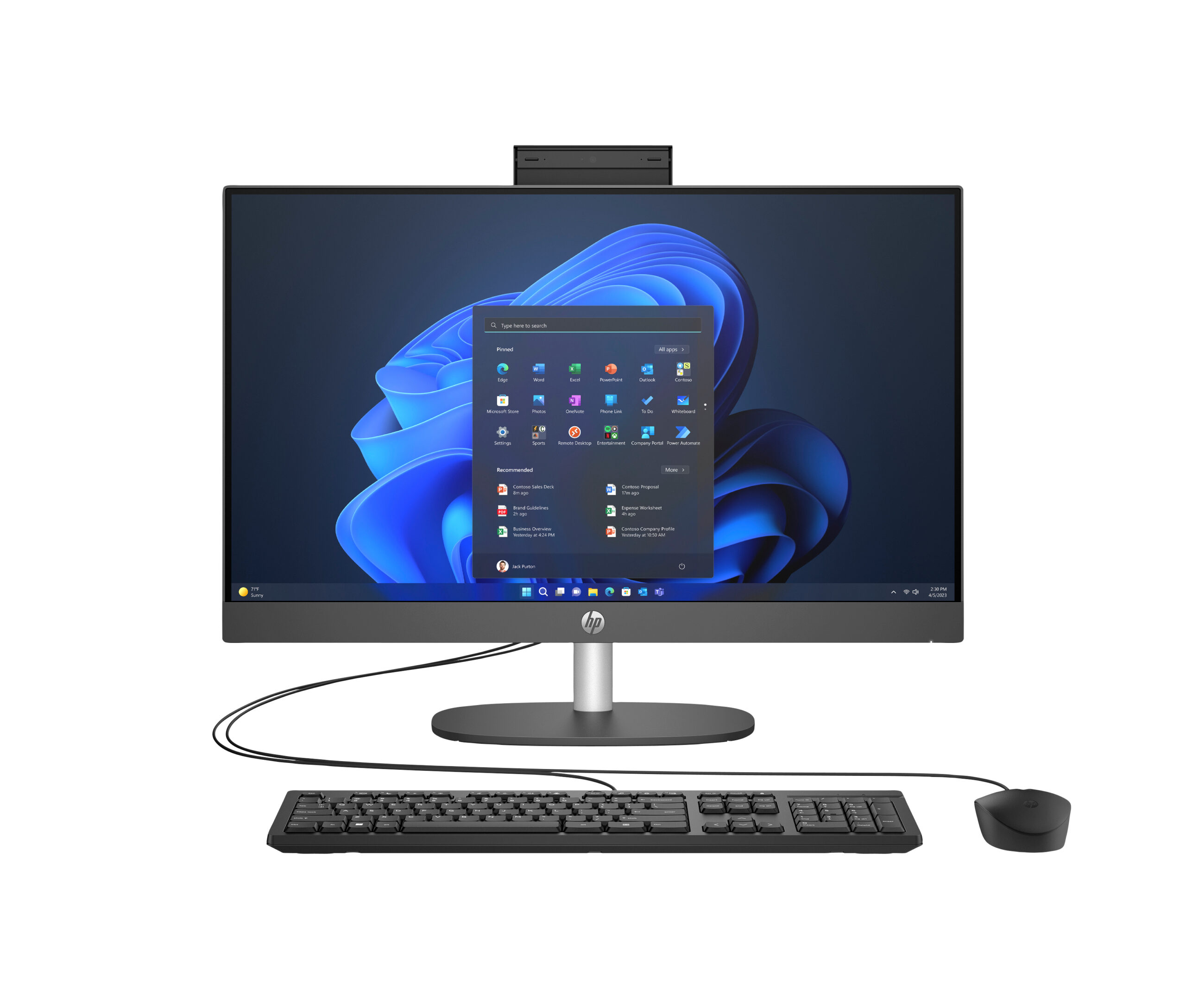 HP AIO240G10 NT i3-N300 8 256 UMA DOS 3y "623Z4ET" (timbru verde 10 lei)