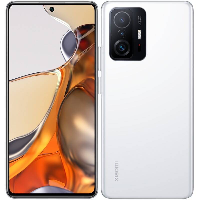 SMARTphone Xiaomi, "11T PRO" ecran 6.67 inch, dual sim, rez. camera 108 Mpix, memorie interna 128 GB, 5G, Android, acumulator 5000 mAh, alb, "34908" (timbru verde 0.45 lei)