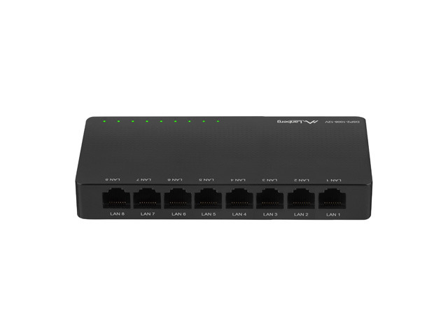Switch Lanberg DSP2-1008-12V 8x 1 Gb/s "DSP2-1008-12V" (timbru verde 2 lei)