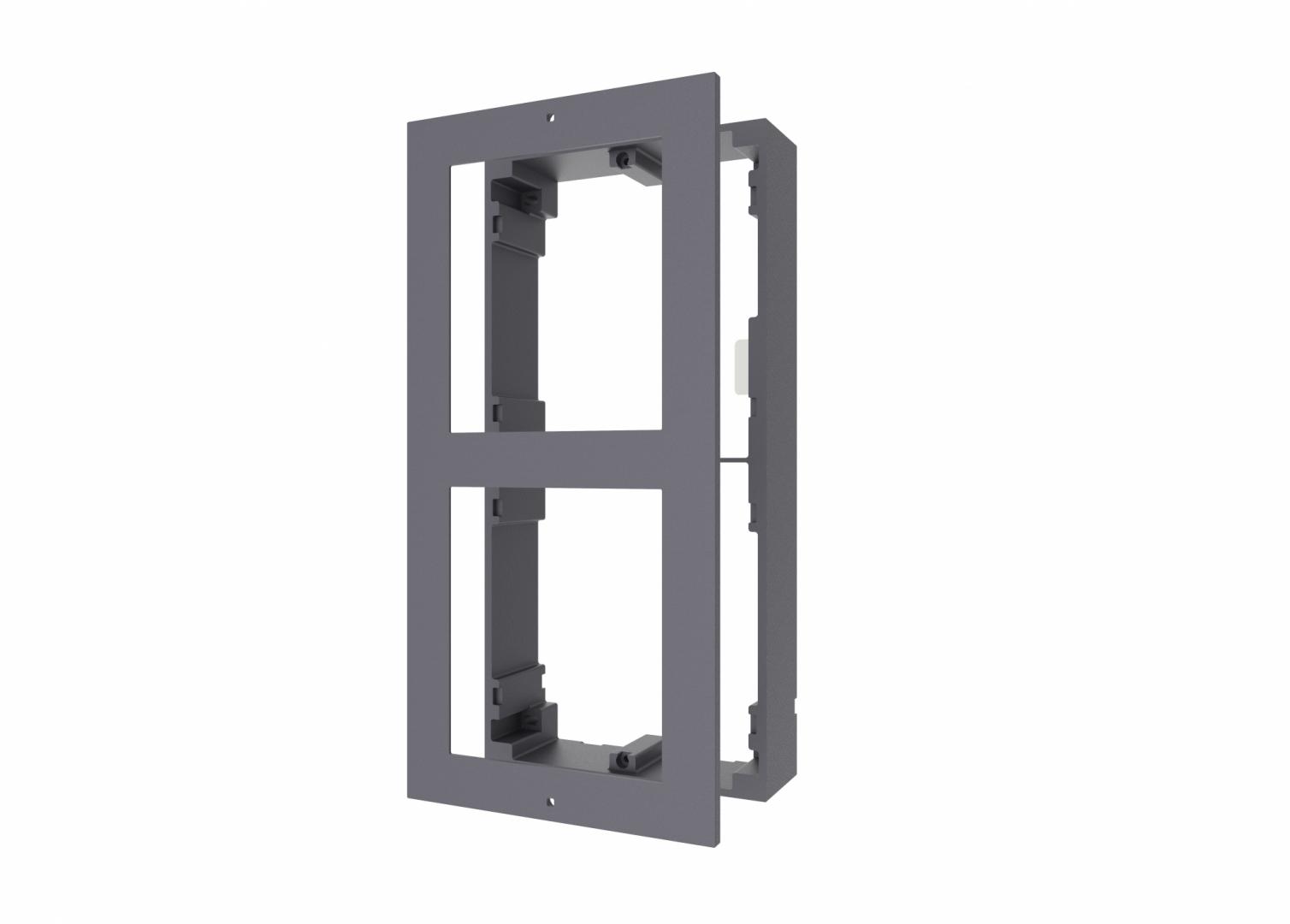 PANOU frontal HIKVISION pt 2 module de videointerfon modular Hikvision DS-KD-ACW2, montare aplicata, aluminiu, 219mm x 107mm x 4mm, "DS-KD-ACW2"