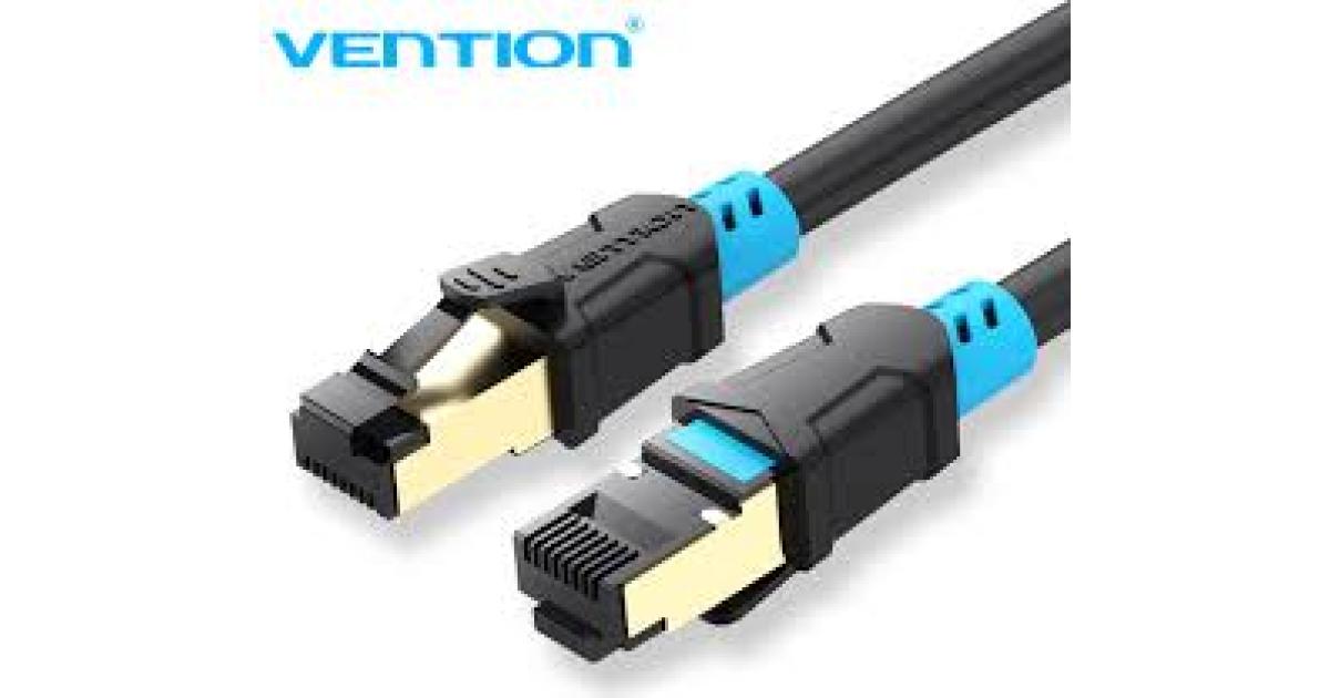 Patch cord SFTP Vention, Cat. 6, RJ-45 (T) la RJ-45 (T), 2m, ecranat, 27AWG, cupru, negru, "VAP-A06-B200" (timbru verde 0.18 lei) - 6922794729353