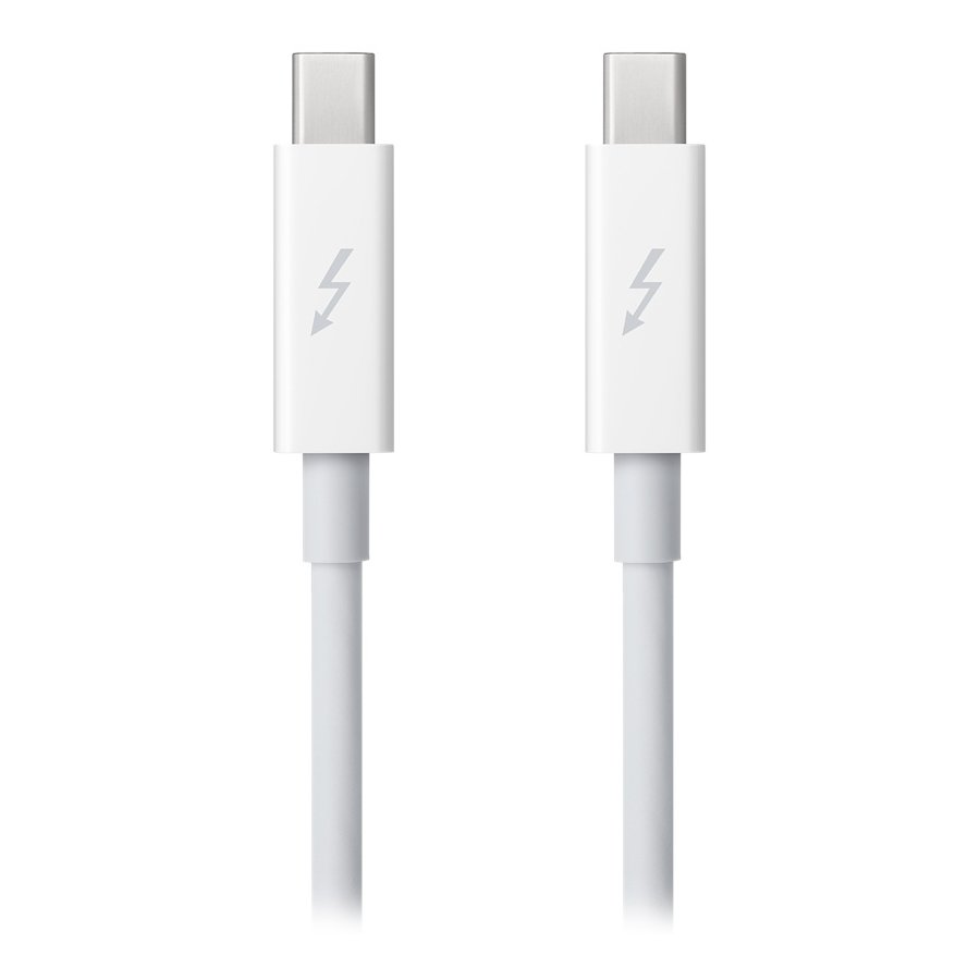 CABLU alimentare si date smartphone Apple, Thunderbolt 2 (T) la Thunderbolt 2 (T), cauciuc, lungime 0.5 m, alb, "md862zm/a" (timbru verde 0.08 lei)