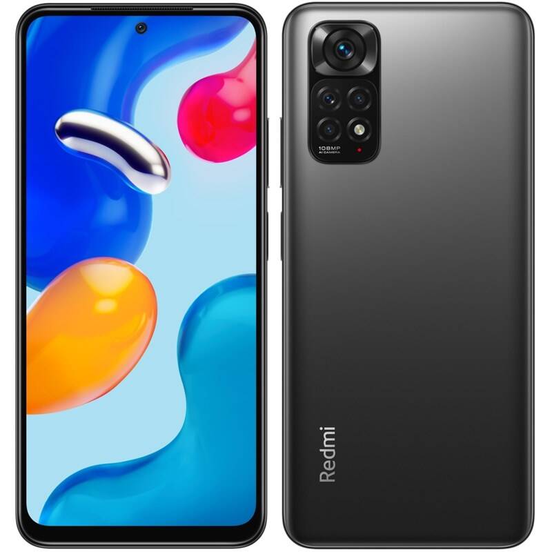 SMARTphone Xiaomi, "REDMI NOTE 11S" ecran 6.43 inch, dual sim, rez. camera 108 Mpix, memorie interna 128 GB, 4G, Android, acumulator 5000 mAh, gri, "37944" (timbru verde 0.45 lei)