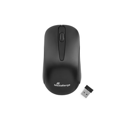 MediaRange 3-button wireless optical mouse, black "MROS209" (timbru verde 0.18 lei)