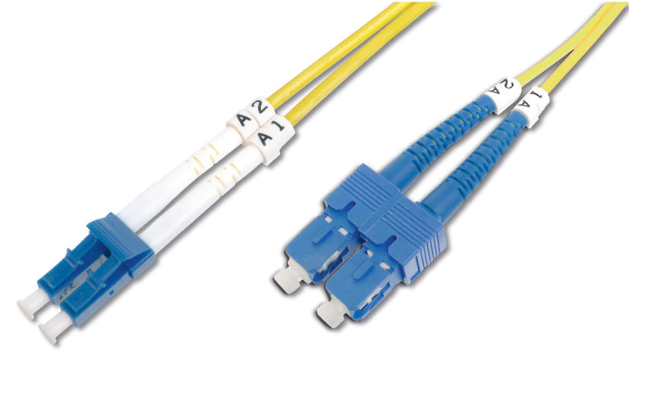 DIGITUS DK-2932-02 Fiber Optic Patch Cord LC/SC 2m duplex Singlemode OS2 "DK-2932-02"