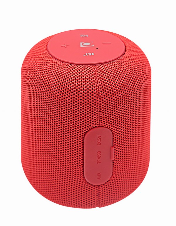 BOXE GEMBIRD portabile bluetooth, RMS: 5W, baterie 1200mAh, microSD, USB, FM-radio, BT v5.1, 116x93x93mm, 338 grame, red, "SPK-BT-15-R" (timbru verde 0.8 lei)