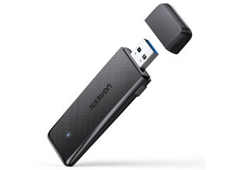 ADAPTOR RETEA Ugreen, "CM492" extern wireless dual band 2.4 / 5 GHz, USB 3.0, port, 1300 Mbps "50340" (timbru verde 0.18 lei) - 6957303853403
