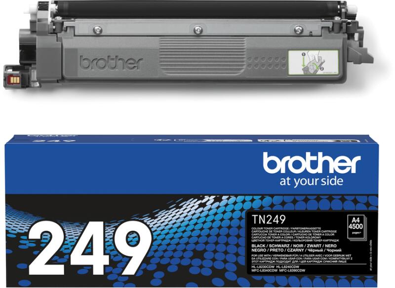 Toner Original Brother Black, TN249BK, pentru HL-L8230|HL-L8240|MFC-L8340|MFC-L8390, 4.5K, (timbru verde 1.2 lei)"TN249BK"