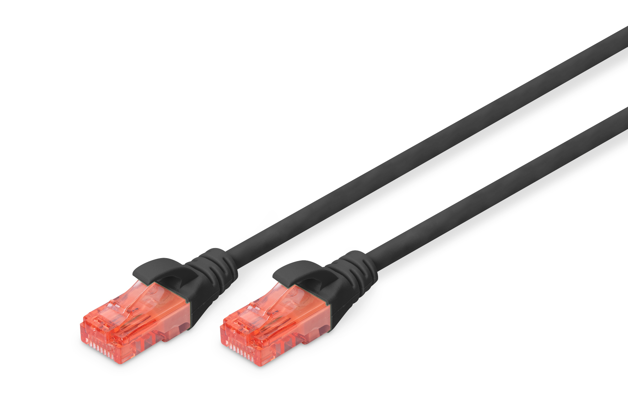 DIGITUS DK-1612-005/BL DIGITUS Premium CAT 6 UTP patch cable, Length 0,5m, Color black "DK-1612-005/BL" (timbru verde 0.08 lei)