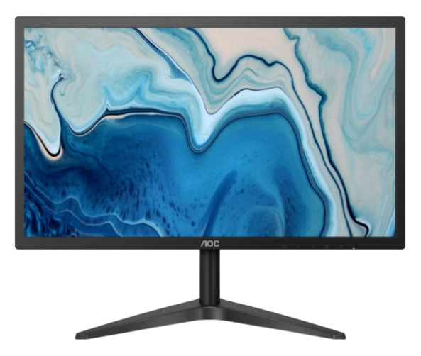 MONITOR AOC 21.5", home, office, IPS, Full HD (1920 x 1080), Wide, 250 cd/mp, 5 ms, VGA, HDMI, "22B1HS" (timbru verde 7 lei)