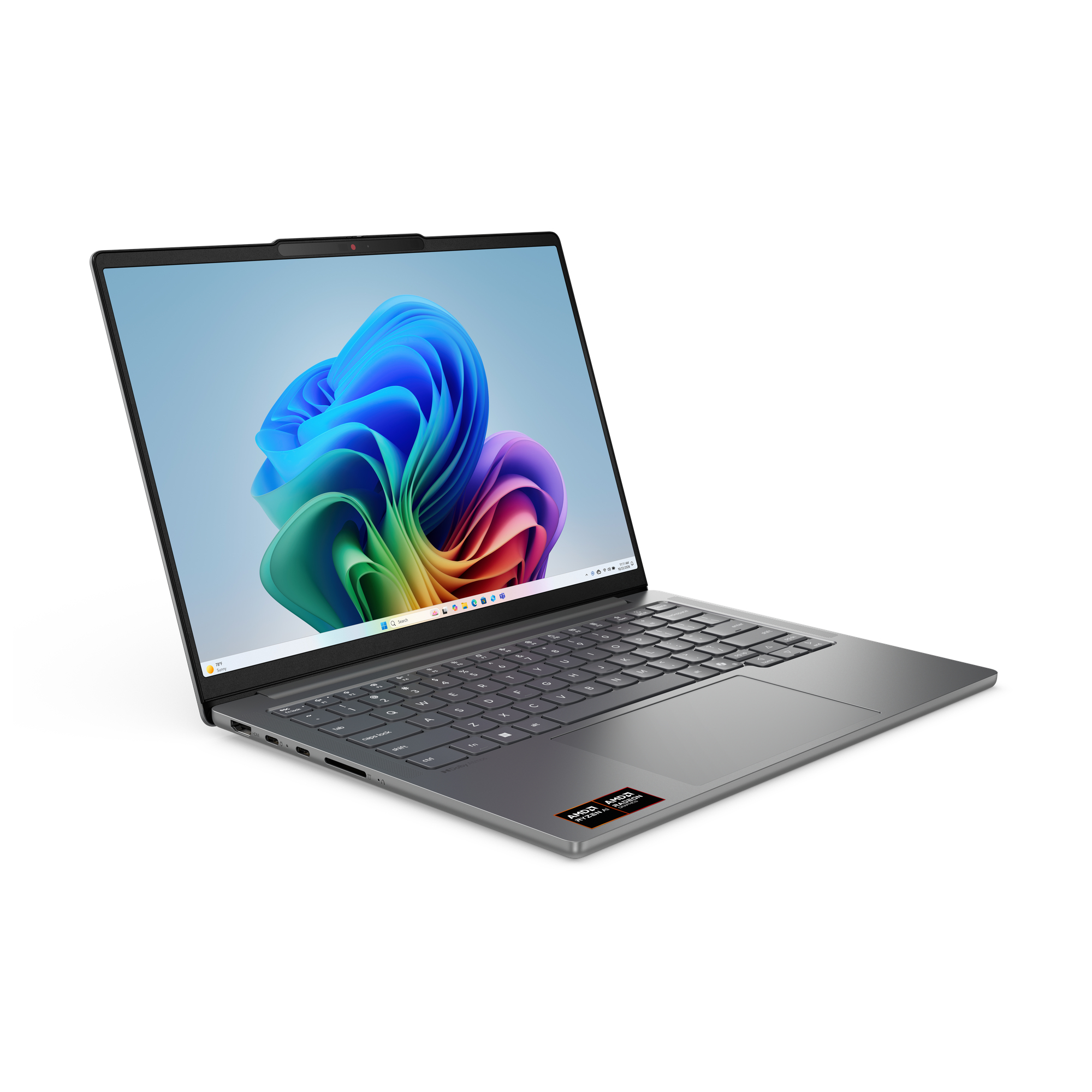 14 IdeaPad Pro 5 14AGP11, 2.8K OLED 120Hz VRR, Procesor AMD RyzenTM AI 7 450 (16M Cache, up to 5.1 GHz), 24GB LPDDR5X, 1TB SSD, AMD Radeon 860M, No OS, Luna Grey "83SG0013RM" - imagine 8
