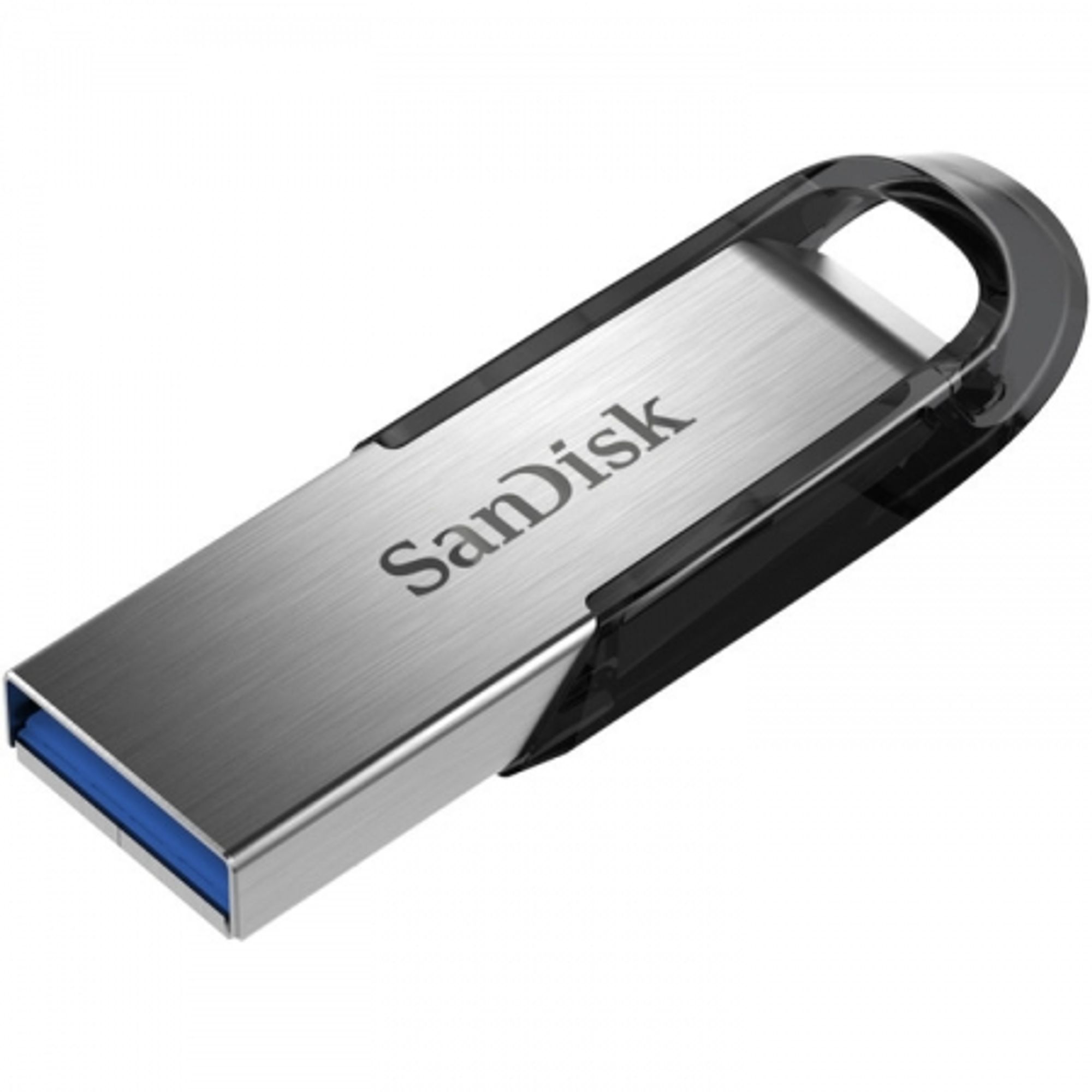 MEMORIE USB 3.0 SANDISK 64 GB, clasica, carcasa metalic, negru / argintiu, "SDCZ73-064G-G46" (timbru verde 0.03 lei)