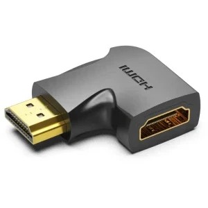 Adaptor video Vention, HDMI(T) la HDMI(M), unghi 270 grade, rezolutie 4K la 60Hz, PVC, negru, "AIQB0" (timbru verde 0.08 lei) - 6922794747937