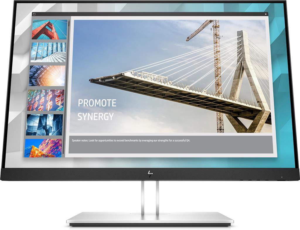 MONITOR HP 24 inch, home | office, IPS, Full HD+ (WUXGA) (1920 x 1200), Wide, 250 cd/mp, 5 ms, HDMI | DisplayPort | VGA, "9VJ40A3" (timbru verde 7 lei)