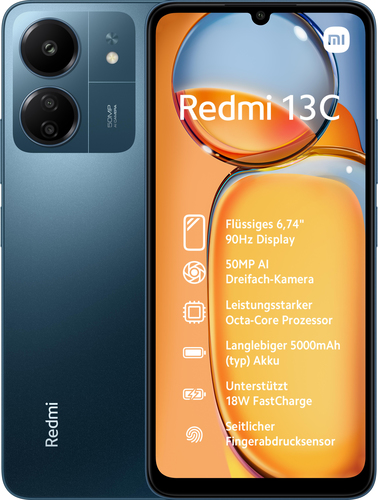 Xiaomi Redmi 13C 6+128GB DS 5G Blue "XIREDMI13C-6128GBDS5GBL" (timbru verde 0.45 lei)