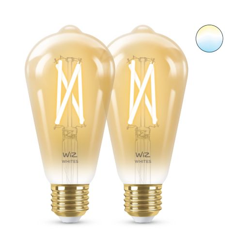 SET 2 becuri smart LED Philips, soclu E27, putere 6.7W, forma clasic, lumina toate nuantele de alb, alimentare 220 - 240 V, "000008719514551077"(timbru verde 0.9 lei)