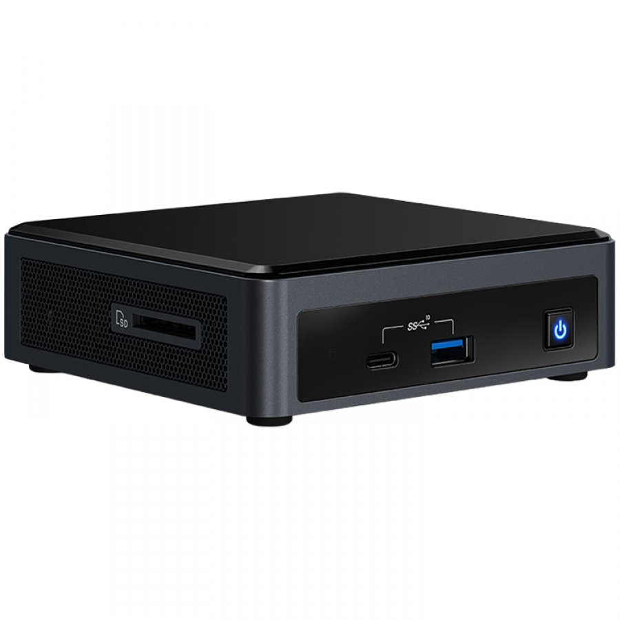 NUC INTEL, 10 Performance kit, Ultra Compact Form Factor, i7 10710U, nu RAM, nu HDD, nu SSD, placa video Intel UHD Graphics, "BXNUC10I7FNKN2" (timbru verde 0.8 lei)