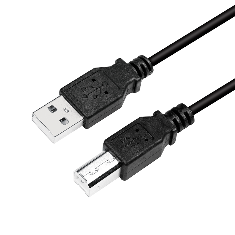CABLU USB LOGILINK pt. imprimanta, USB 2.0 (T) la USB 2.0 Type-B (T), 2m, negru, "CU0007B" (timbru verde 0.08 lei)