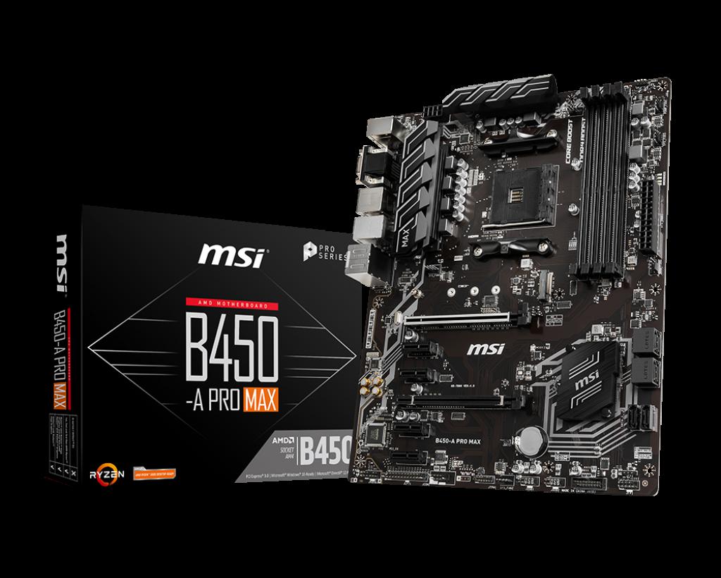 MB AMD MSI AM4 B450-A PRO MAX"B450-A PRO MAX"