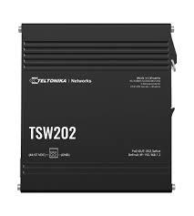 SWITCH Teltonika managed L2 si L3 "TSW202", POE+, 8 x LAN port 10/100/1000 Mbps POE+, 2 x SFP, buget PoE 240W "TSW202000000" (timbru verde 0.8 lei)