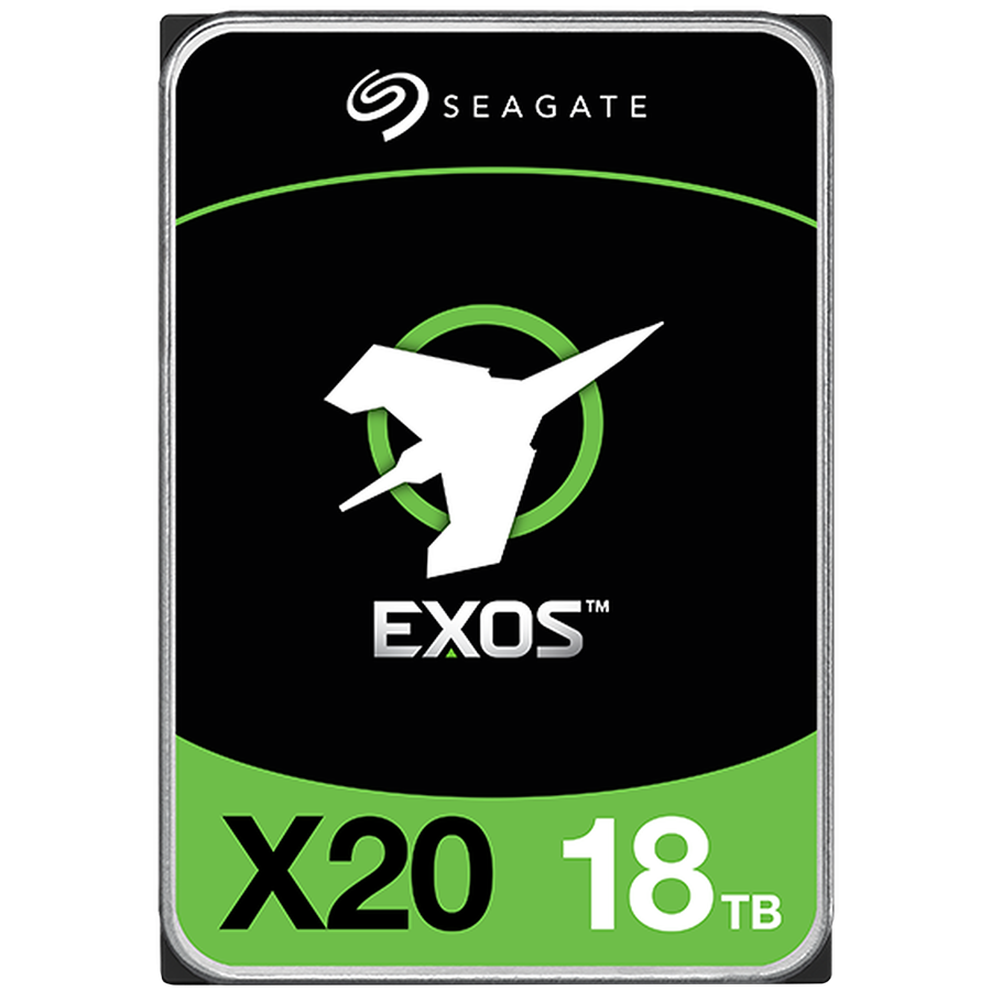 SEAGATE Exos X20 18TB HDD SATA 6Gb/s 7200RPM 256MB cache 3.5inch 512e/4KN Standard, "ST18000NM003D"
