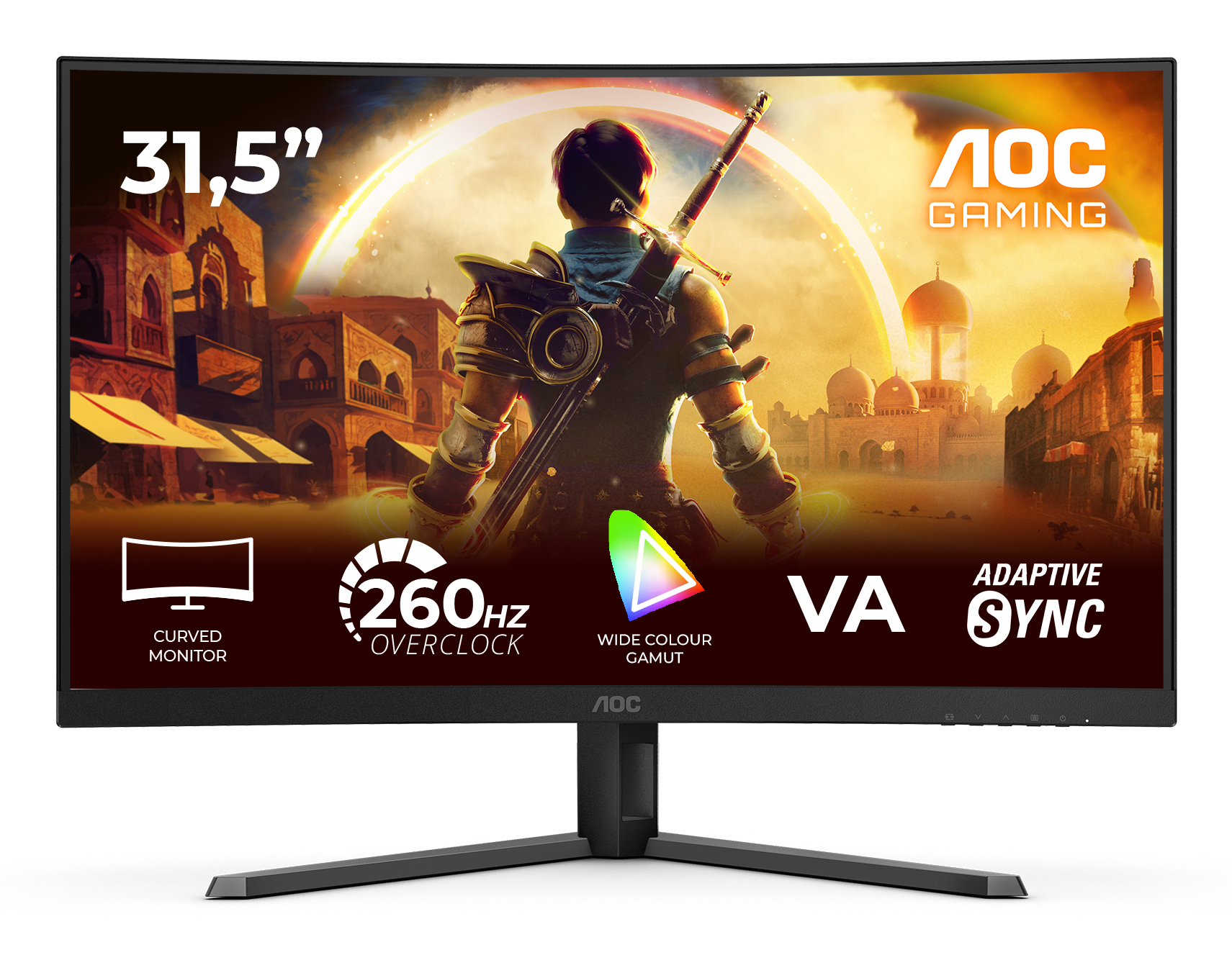 Gaming C32G42ZE Curbat 31.5 inch FHD VA 0.3 ms 260 Hz HDR "C32G42ZE" (timbru verde 7 lei)
