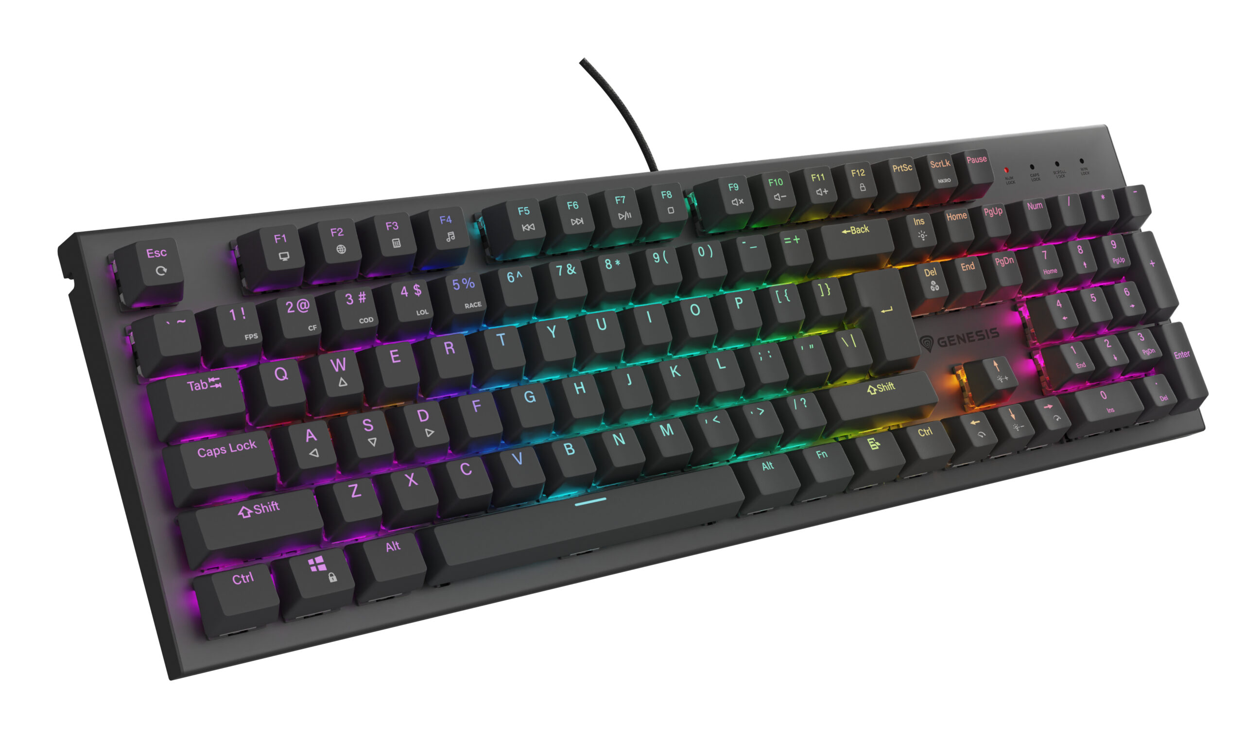 Tastatura Genesis Thor 303 B negru "NKG-2177" (timbru verde 0.8 lei)