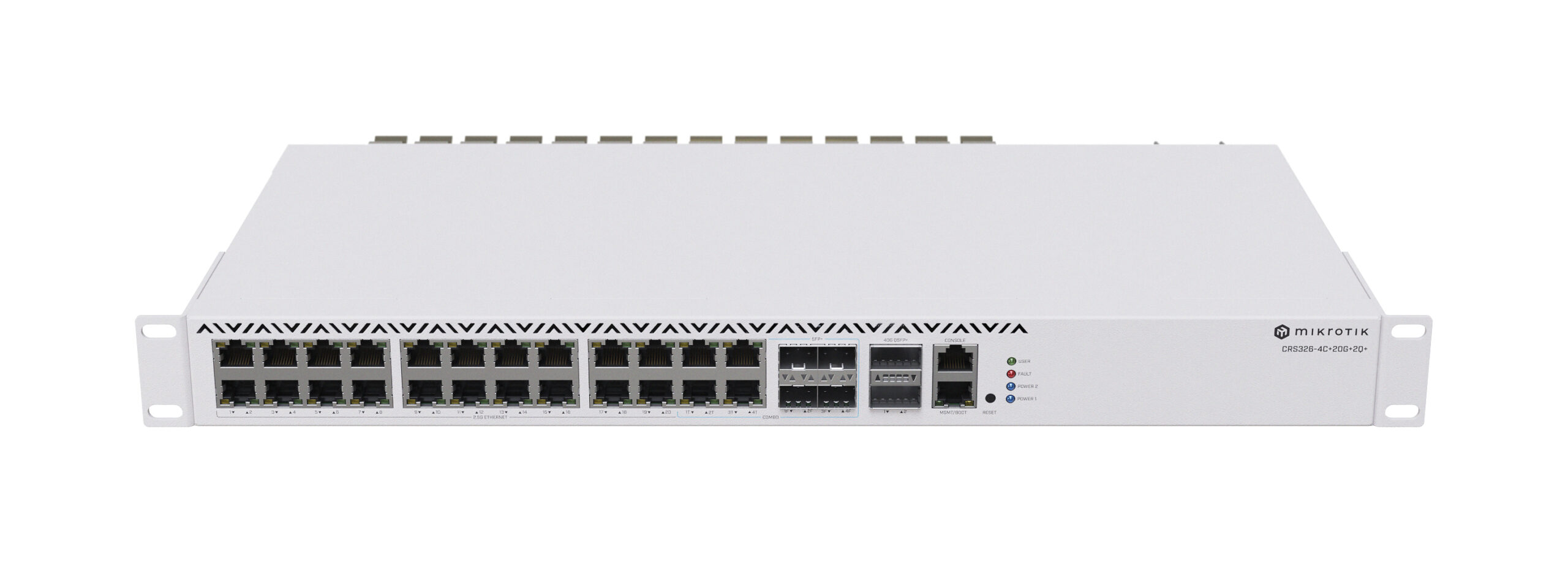 NET ROUTER/SWITCH 24PORT 2.5G/CRS326-4C+20G+2Q+RM MIKROTIK "CRS326-4C+20G+2Q+RM" (timbru verde 2 lei)