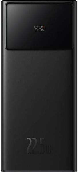 POWER BANK Baseus Star-Lord Digital, display, capacitate 20000mAh, 22.5W, 2 x USB; 1 x USB Type-C, include cablu USB Type-C la USB Type-C 30cm, negru, "PPXJ080001" (timbru verde 0.98 lei) - 6932172620691