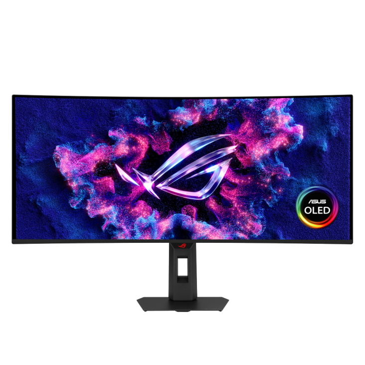 Monitor Asus ROG Strix OLED XG34WCDMS, 34", QD-OLED, 3440x1440, HDMI, DisplayPort, USB-C PD 15W, FreeSync Premium Pro & G-SYNC, Curbat 1800R, 21:9, 280Hz, 0.03ms, Negru 90LM0D20-B01971 "XG34WCDMS" (timbru verde 7 lei)