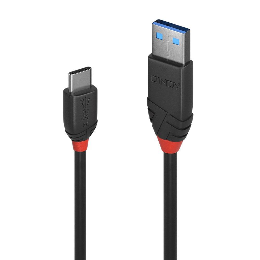 CABLU alimentare si date Lindy pt.smartphone USB Type-C (T) la USB 2.0 (T), 0.5 m, PVC, negru, "LY-36915" (timbru verde 0.08 lei)