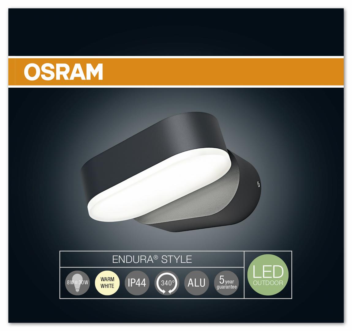 APLICA OSRAM, LED, soclu integrat, putere 8 W, tip lumina alb calda, 410 lumeni, alimentare 220 - 230 V, "000004058075031531" (timbru verde 2.00 lei)