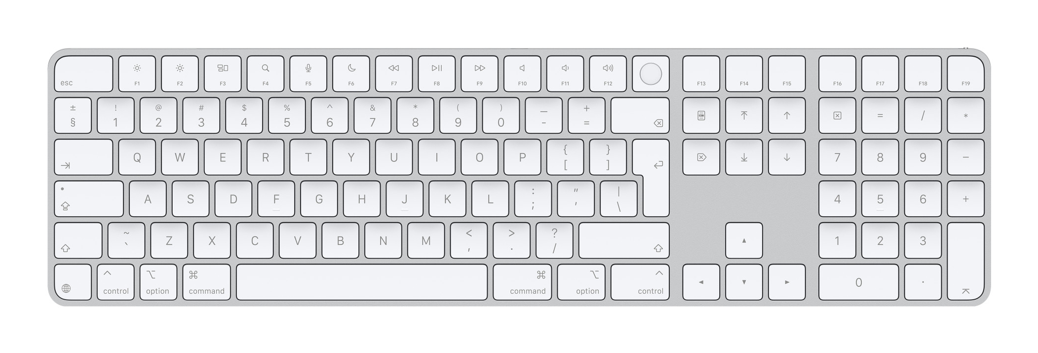 APPLE MAGIC KB W/TID&NP INT WH (2024) "MXK73Z/A" (timbru verde 0.8 lei)