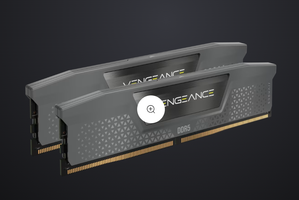 Corsair Memorie DDR5, 16GB, KIT 2x8GB, 6000MT/s, C36, 1.35V, XMP&EXPO, Gri, VENGEANCE "CMK16GX5M2E6000Z36"