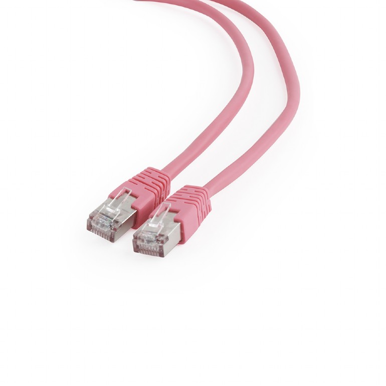 PATCH CORD FTP GEMBIRD Cat6, cupru-aluminiu, 3 m, roz, AWG26, ecranat "PP6-3M/RO" (timbru verde 0.08 lei)