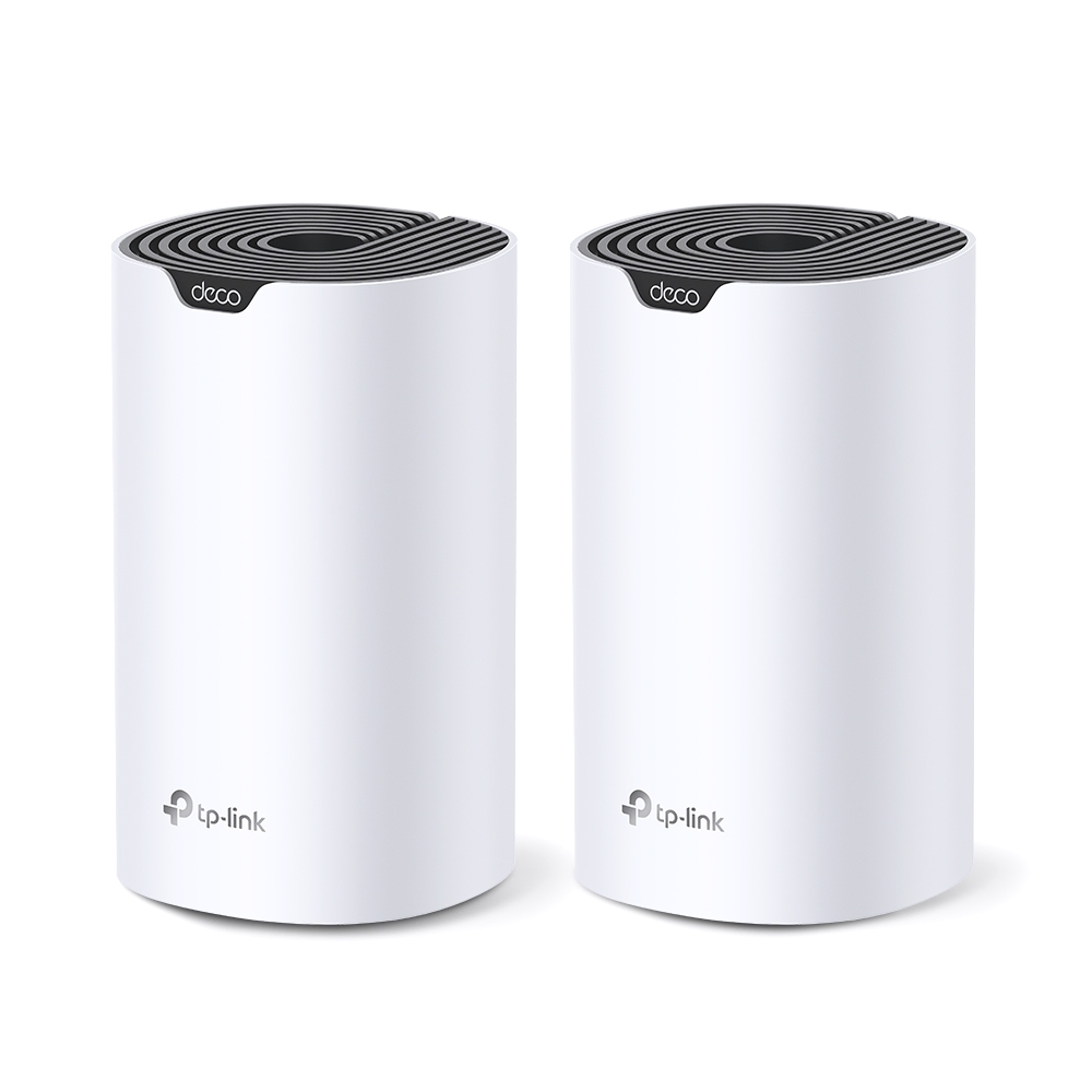 MESH TP-LINK, wireless, router AC1900, pt interior, 1900 Mbps, port LAN, WAN, 2.4 GHz | 5 GHz, antena interna x 3, standard 802.11ac, "Deco S7(2-pack)" (timbru verde 2.00 lei)