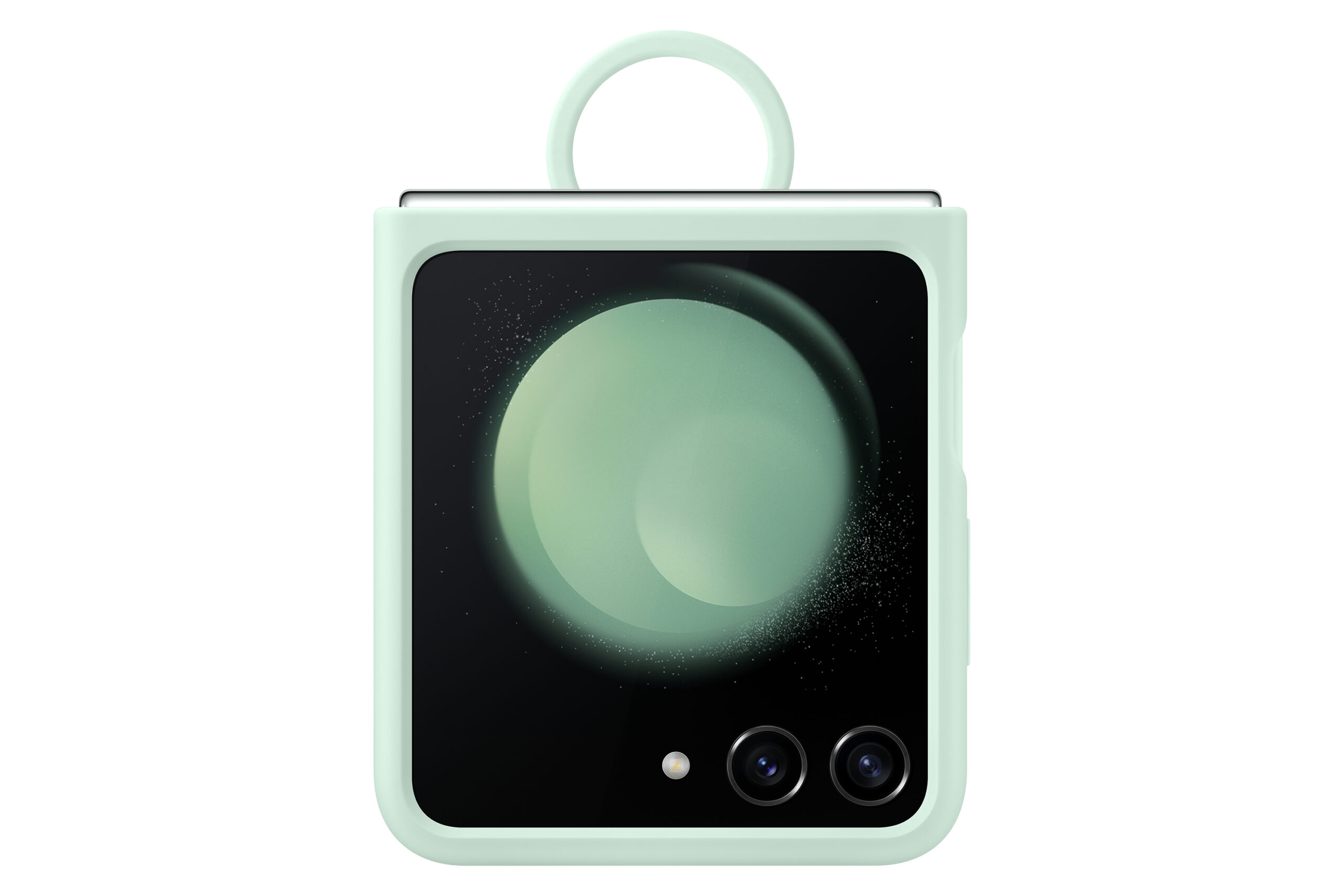 Husa Silicone Case with Ring pentru Galaxy Flip5, Ocean Green "EF-PF731TMEGWW"