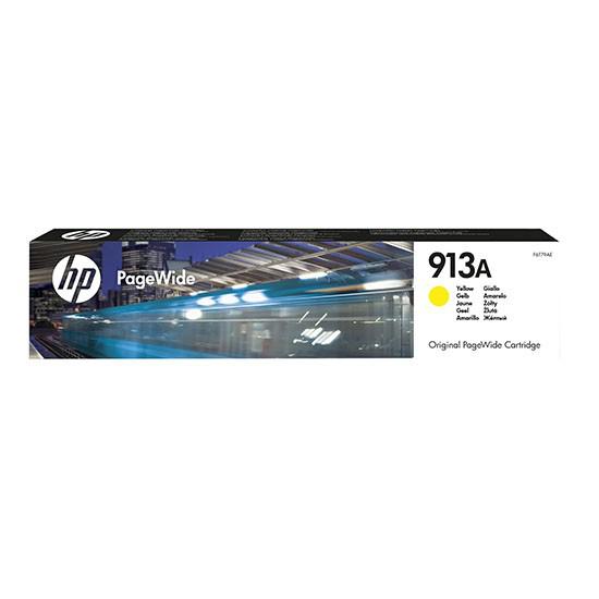 Cartus Cerneala Original HP Yellow, nr.913A, pentru PageWide 352|377, 3.5K, (timbru verde 0.15 lei), "F6T79AE"