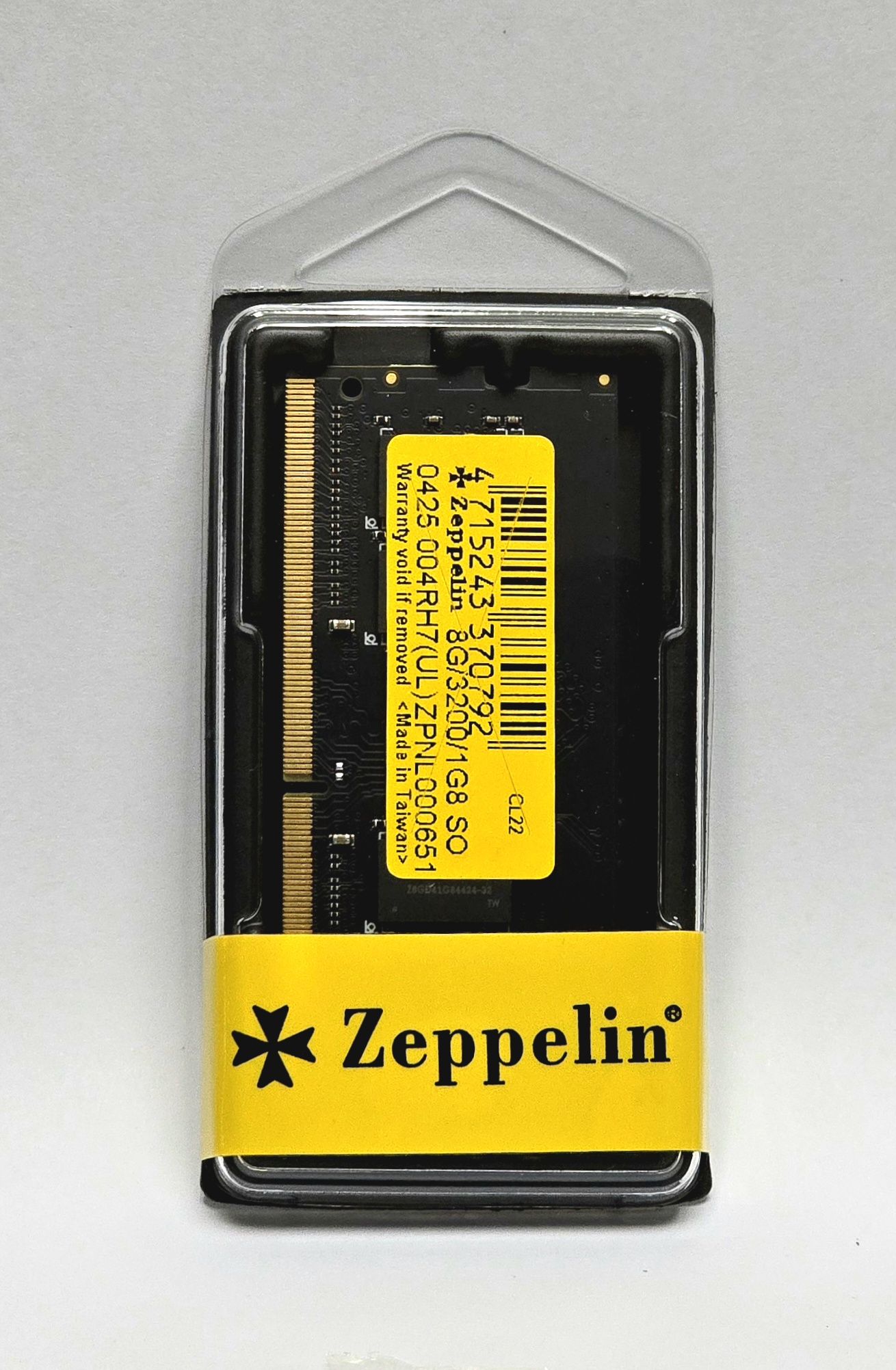 MEMORIE SODIMM Zeppelin, DDR4 8GB, 3200 MHz, retail "ZE-SD4-8G3200"