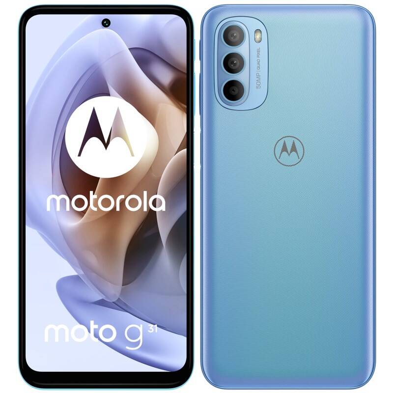 SMARTphone Motorola Moto g31 OLED Dual SIM 64/4GB 5000 mAh Blue, "PASU0021PL" (timbru verde 0.45 lei)