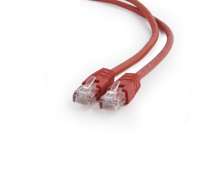 PATCH CORD UTP GEMBIRD Cat6, cupru-aluminiu, 2 m, rosu, AWG26, "PP6U-2M/R" (timbru verde 0.08 lei)
