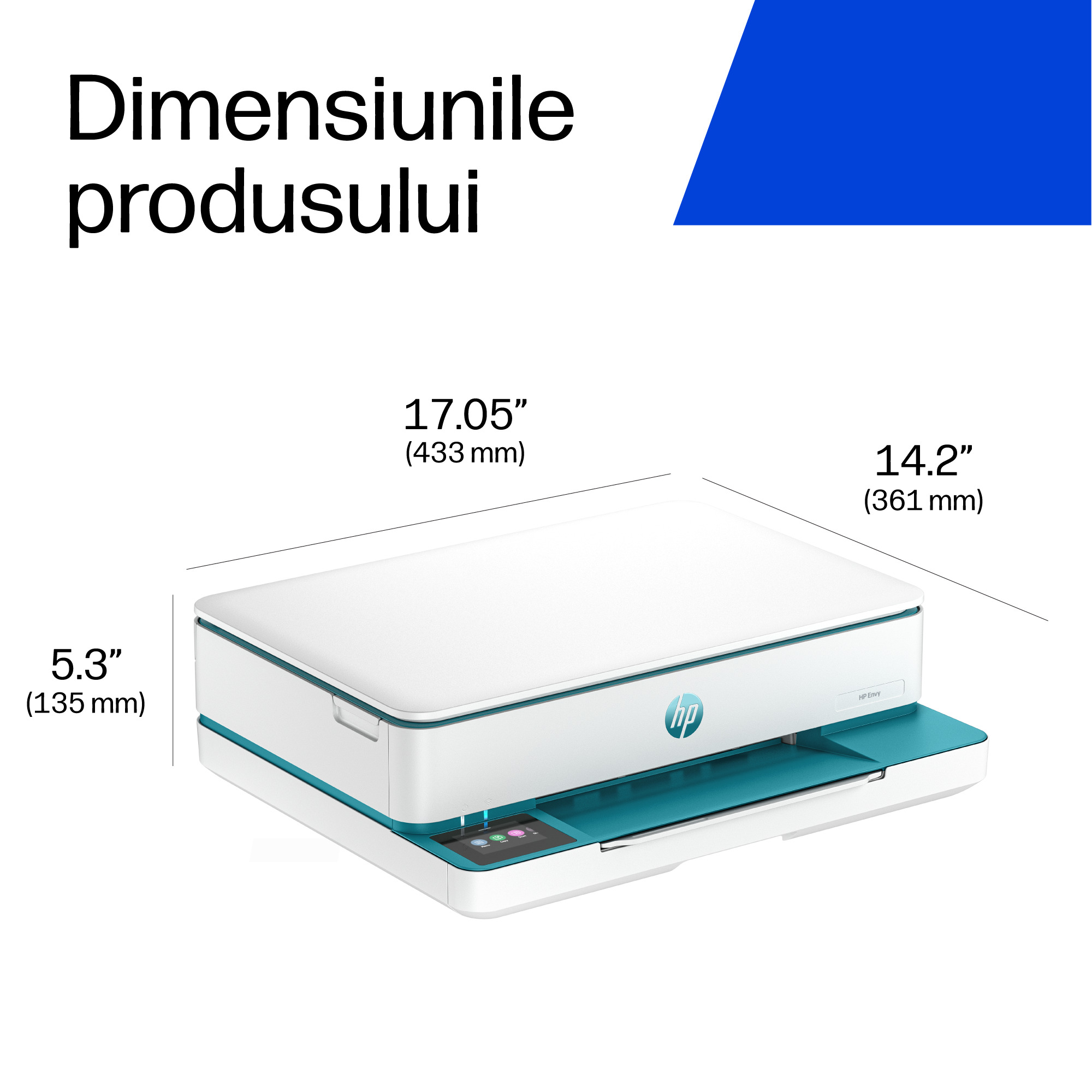 Multifunctional InkJet Color HP, ENVY 6122E, A4, Functii: Impr.|Scan.|Cop., Vit.Print. 10ppm, Conectivitate:USB|WIFI, Duplex:Nu, ADF:Nu(incl.TV 8lei) "714L9B" - imagine 7