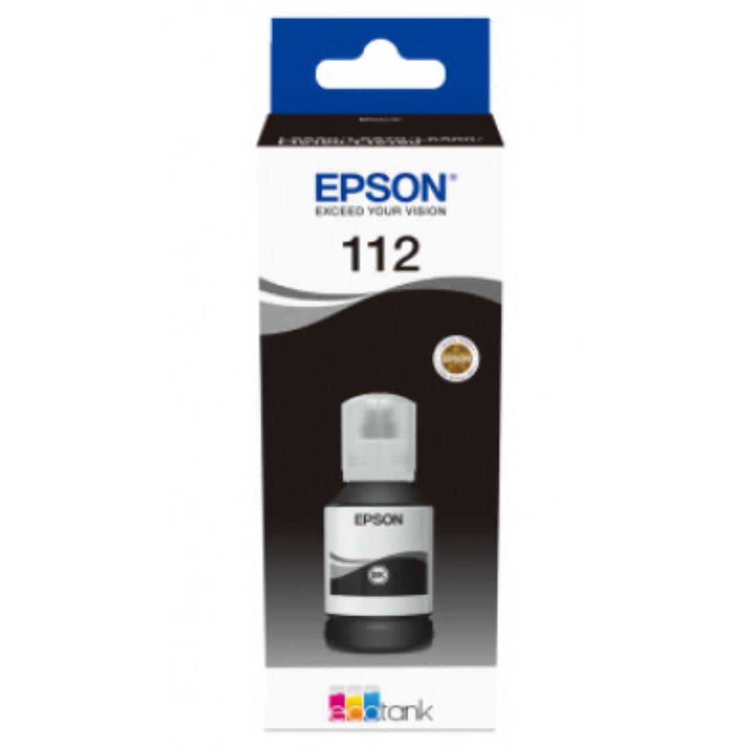 Cartus Cerneala Original Epson Black, nr.112, pentru L11160|L15150|L15160, 127ml, (timbru verde 0.15 lei), "C13T06C14A"(RAPO)
