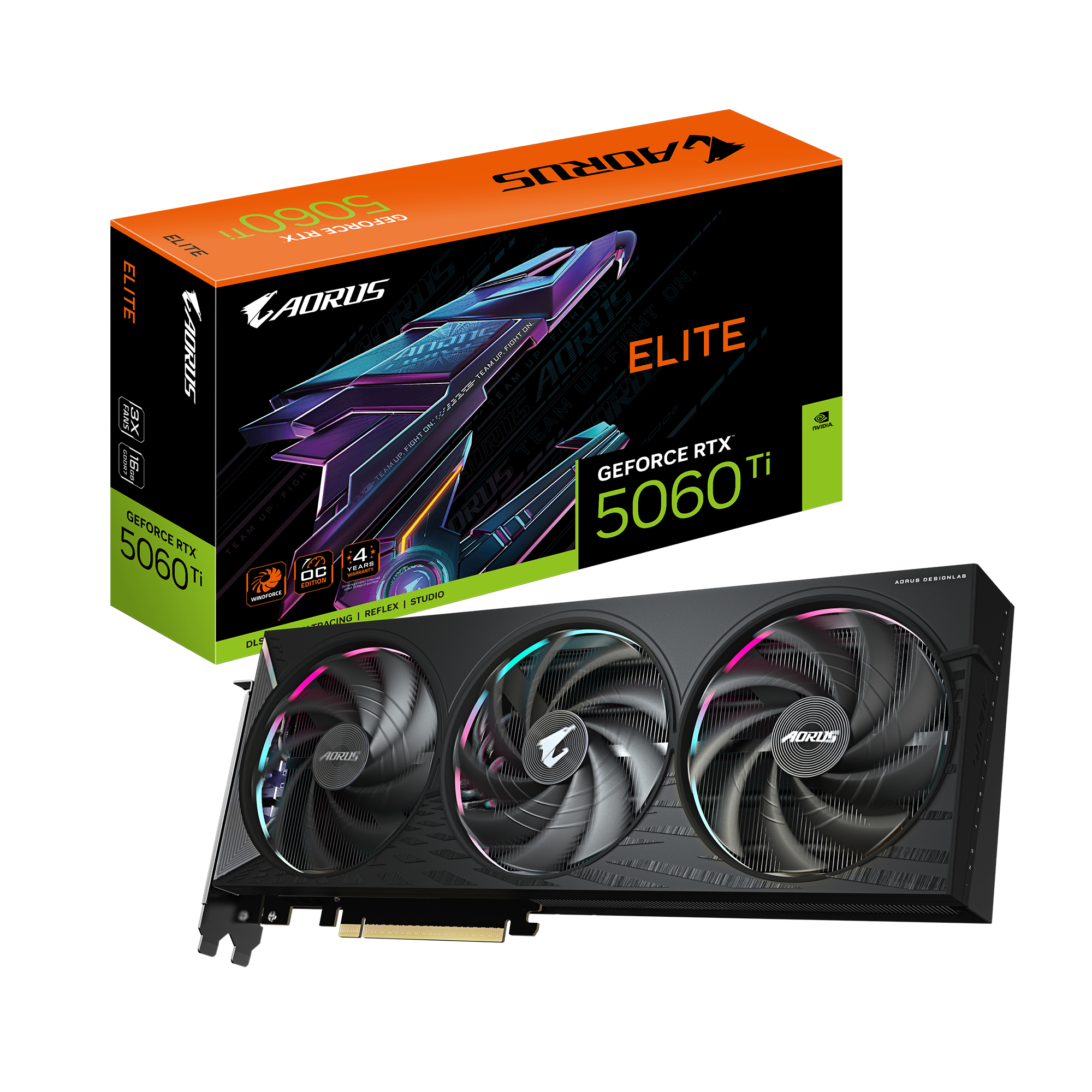 VGA GIGABYTE RTX 5060 TI AORUS E 16GB "GV-N506TAORUS E-16GD"
