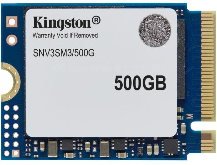 Kingston 500GB NV3 SSD M.2 2230 PCIe 4.0 NVMe, Read: 5,000/ Write: 3,000MB/s "SNV3SM3/500G"