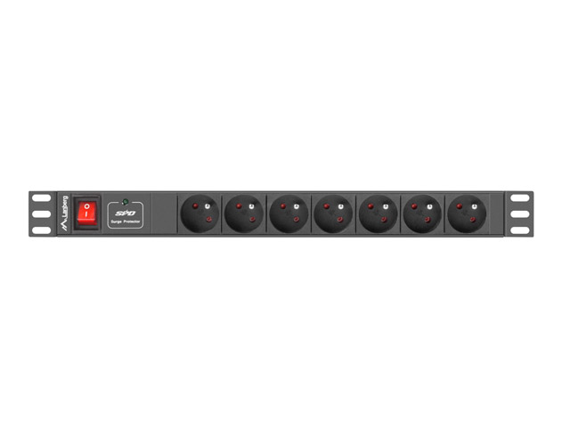 Unitate alimentare PDU 19", 7 prize ng "PDU-07E-0200-BK" (timbru verde 0.8 lei)