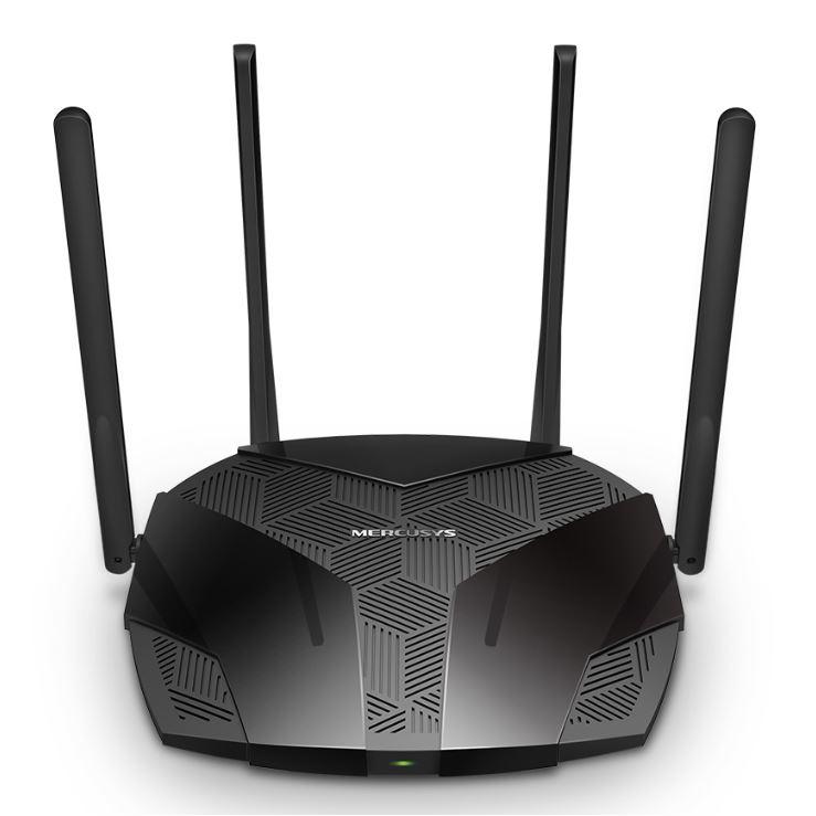 ROUTER MERCUSYS, AX1500, 1× Gigabit WAN + 2× Gigabit LAN, Wi-Fi 6, "MR60X" (timbru verde 0.8 lei)