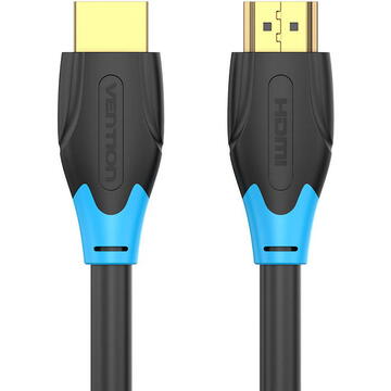 Cablu video Vention, HDMI(T) la HDMI(T), 5m, rezolutie maxima 4K la 60Hz, conectori auriti, cupru, invelis PVC, negru, "AACBJ" (timbru verde 0.80lei) - 6922794732681