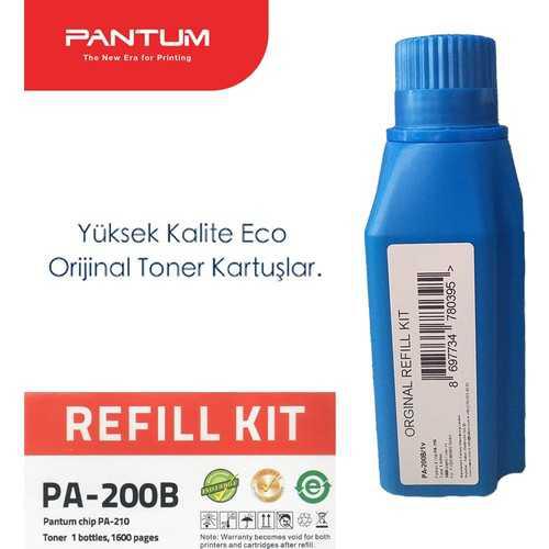Refil Kit Original Pantum Black, PA-200B, pentru P2500|2500W|M6500NW|6550NW|6600NW, 1.6K, incl.TV 1.2 RON, "PA-200B"