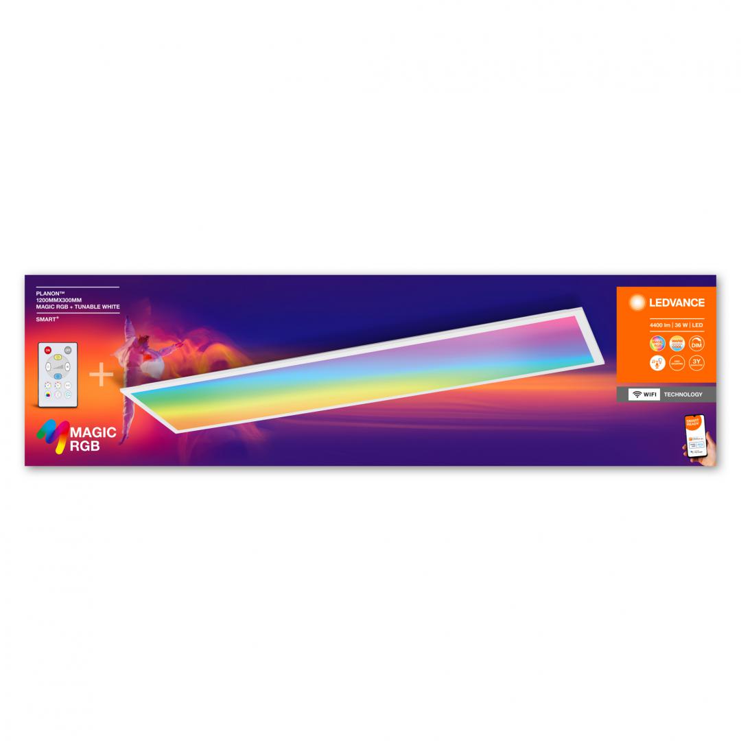CORPURI de ILUMINAT Osram SMARTWIFI PLANON 120X30 MGCRGBTW RCLEDV "000004099854090417" (timbru verde 2.00 lei)